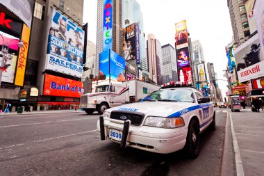 boş times square New York otomobil ile
