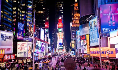 manhattan'ın gece times Meydanı