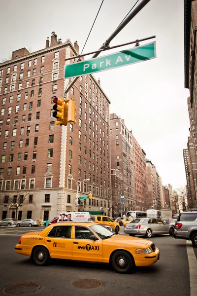 Parkallee in New York City — Stockfoto