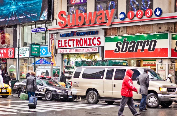 Streetscene 在纽约城 — 图库照片