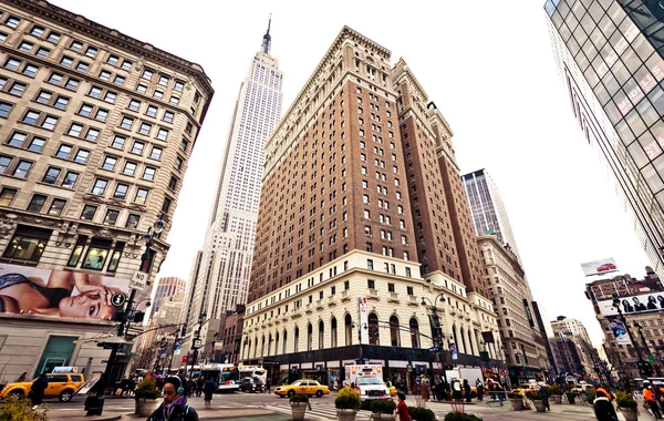 Broadway i new york city. — Stockfoto