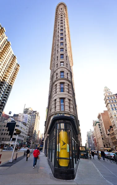 El edificio Flatiron en la Quinta Avenida — Foto de Stock