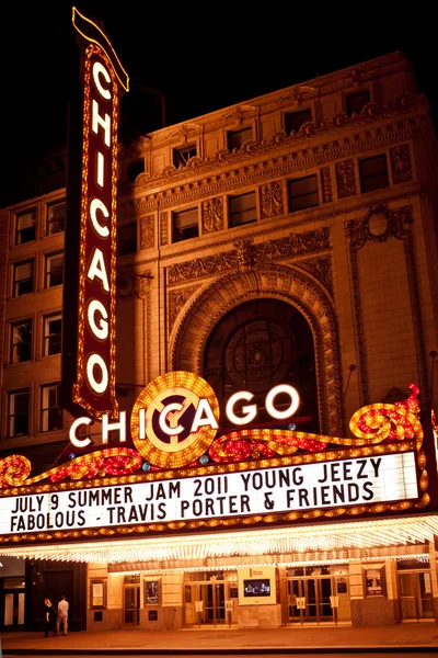 Chicago Theater in Chicago, Illinois. — Stock Photo, Image