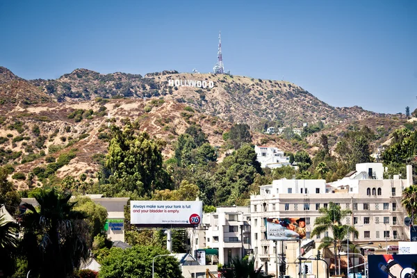 Vista di Hollywood segno — Foto Stock