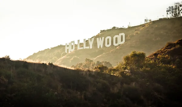 Vista di Hollywood segno — Foto Stock