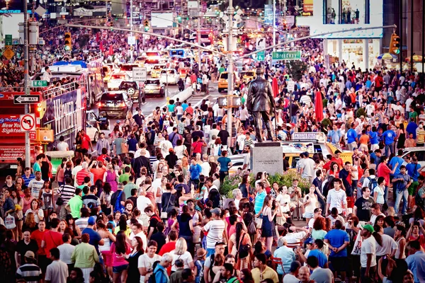 Rush hour at Times Square — Stock Photo, Image