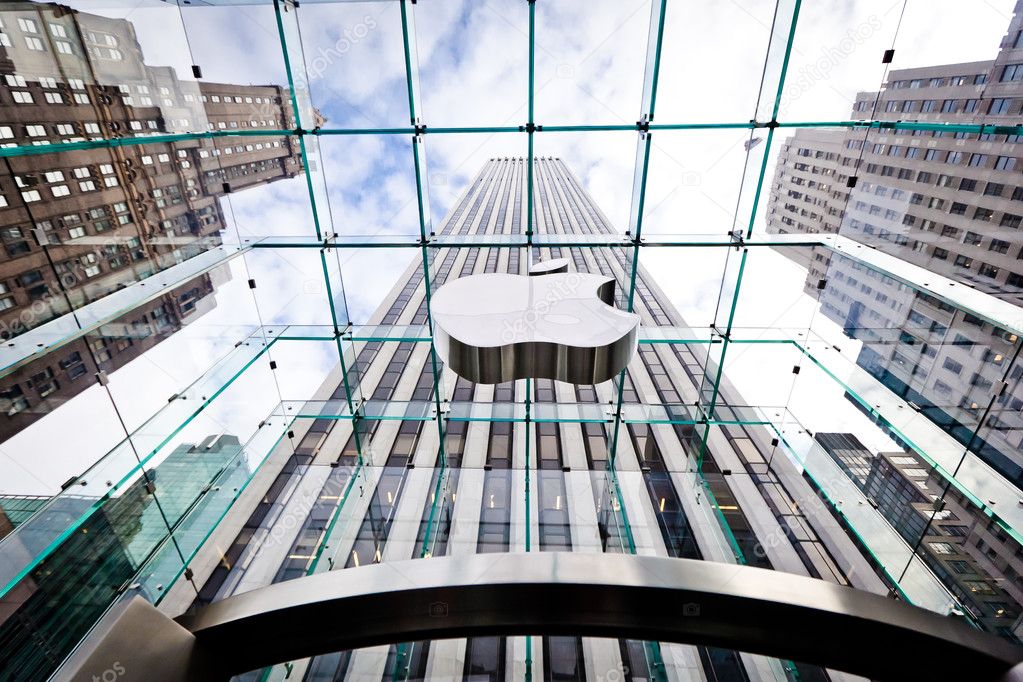 Glass Apple Store in New York City Stock Editorial Photo © duha127