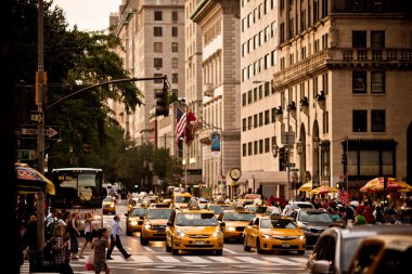 new York'ta sarı taksiler