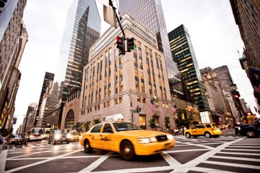 new York'ta sarı taksiler