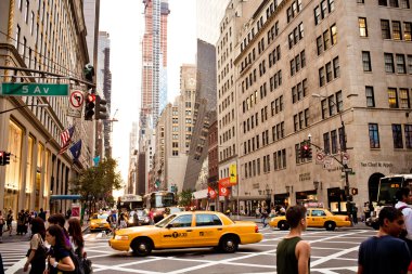 new York'ta sarı taksiler