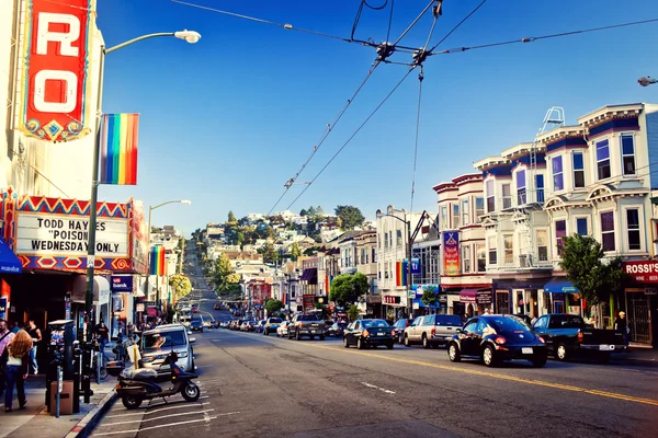 Castro Street em São Francisco — Fotografia de Stock