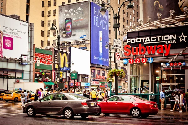 Życie codzienne w seventh avenue — Zdjęcie stockowe