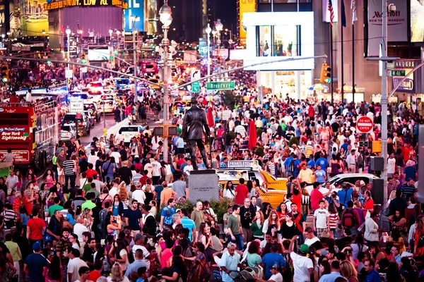 Rush hour at Times Square — Stock Photo, Image