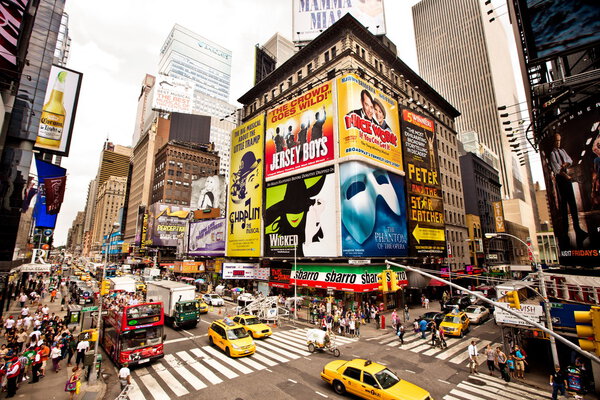 Times Square featured with Broadway Theaters