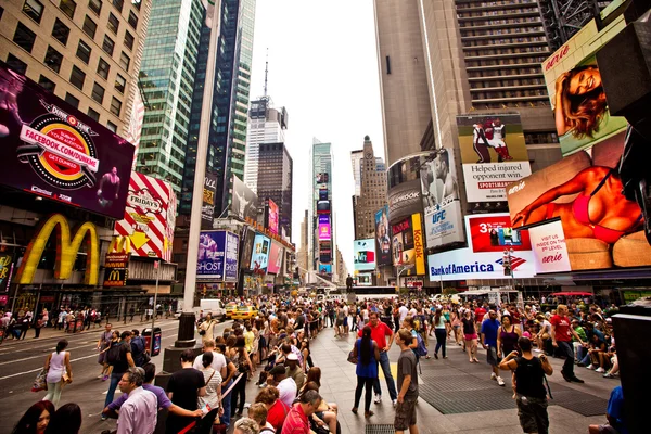 Náměstí Times square v Manhattanu — Stock fotografie