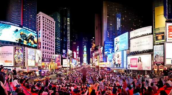 Foto panorámica de Times Square —  Fotos de Stock
