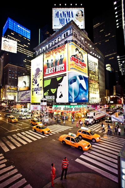Times Square em Nova York Fotos De Bancos De Imagens