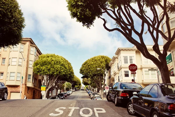 Lombard Street, São Francisco — Fotografia de Stock