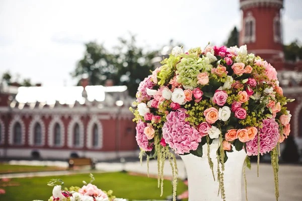 Décoration de fleurs de mariage — Photo