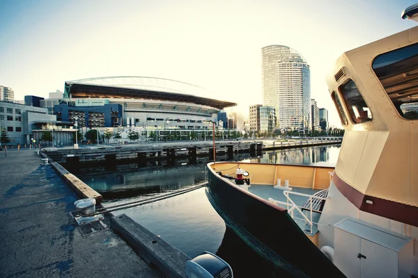 Schiff im Hafen von Melbourne — Stockfoto