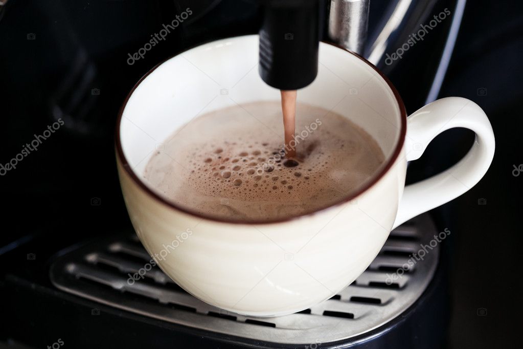 Coffee making with espresso machine
