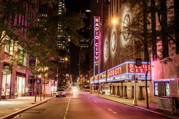 Rockefeller center, Radio city konser salonu — Stok fotoğraf