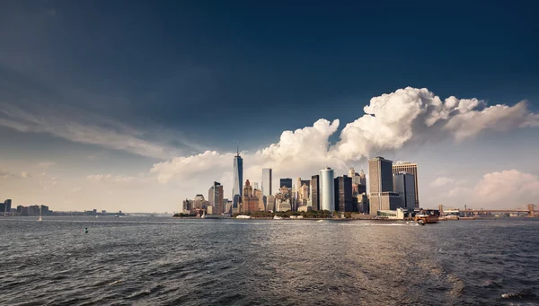 Lagere skyline van manhattan — Stockfoto