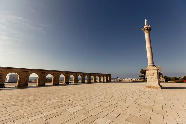 Faro de Santa Maria di Leuca en Italia . — Foto de Stock