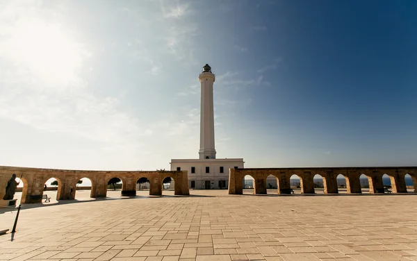 Faro de Santa Maria di Leuca en Italia . — Foto de Stock