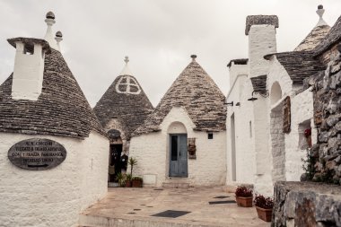 Trulli evleri Alberobello, İtalya
