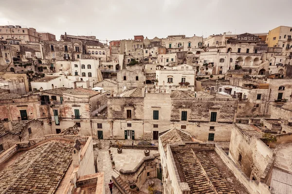 Αρχαίας πόλης matera στην Ιταλία — Φωτογραφία Αρχείου