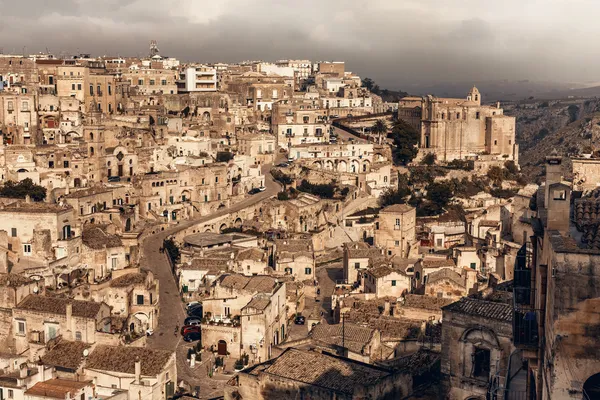 Древний город Матера в Италии — стоковое фото