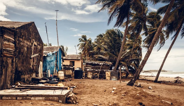 Caribbean beach before tropical storm — Stock Photo, Image