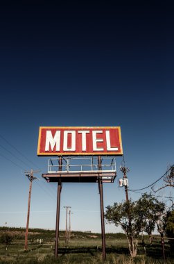 eski motel işareti rota 66