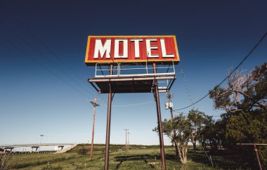 eski motel işareti rota 66