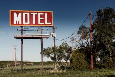 eski motel işareti rota 66