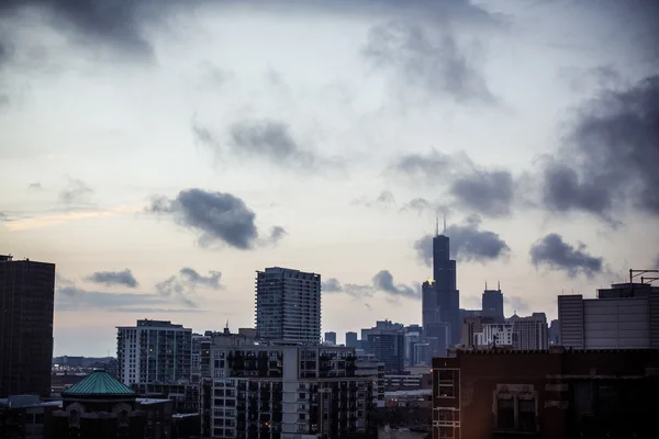 Centro Chicago Skyline — Foto Stock