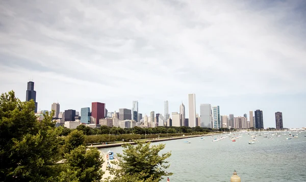 Skyline van Downtown chicago — Stockfoto