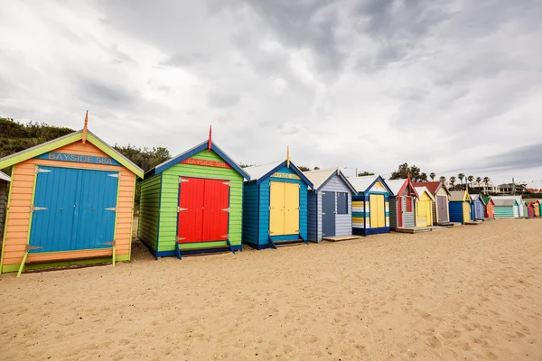 Maisons de plage de baie de Brighton — Photo