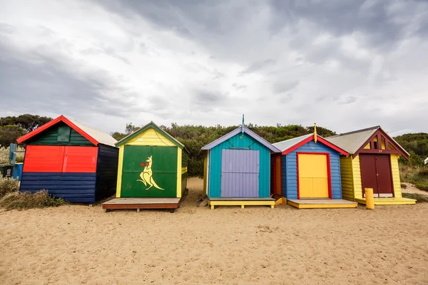 Brighton Bay Beachhouses — Stock Photo, Image