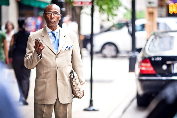 Афро-американский бизнесмен — стоковое фото