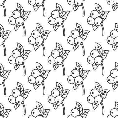 Yaban mersinli el, pürüzsüz desen çizmiş. Yabanmersini dokusunun sonsuz arkaplanı. Bitki vektör simgeleri.