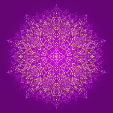 Mandala. Güzel el yapımı çiçek..