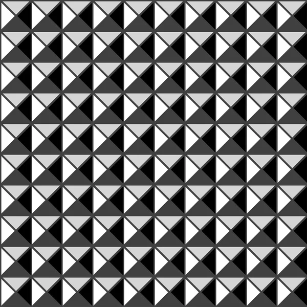 幾何学的な黒と白のシームレスなパターン. — ストックベクタ