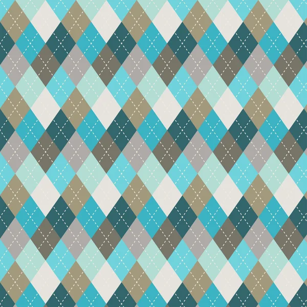 Seamless argyle pattern. Diamond shapes background. — Stock Vector