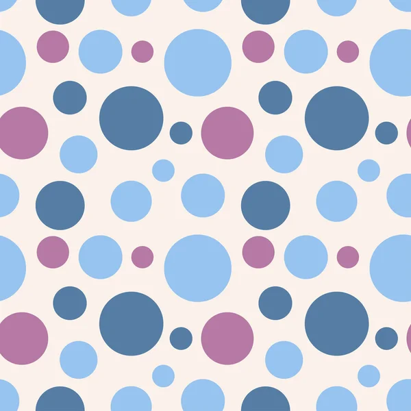Seamless polka dot pattern in retro style. — Stock Vector