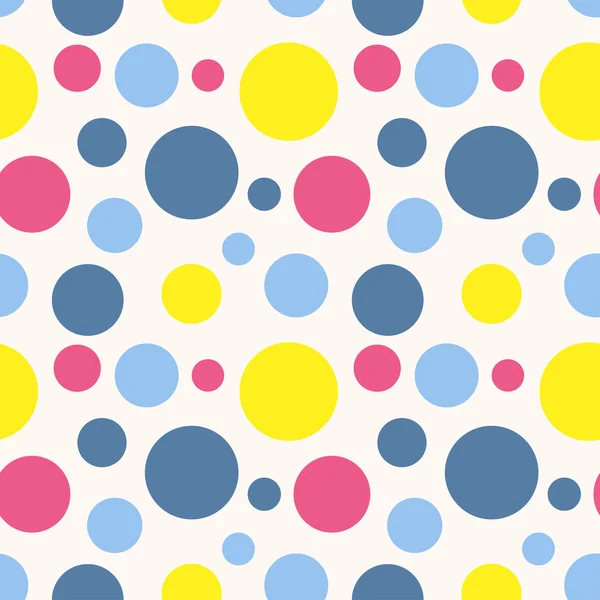 Seamless polka dot pattern in retro style. — Stock Vector