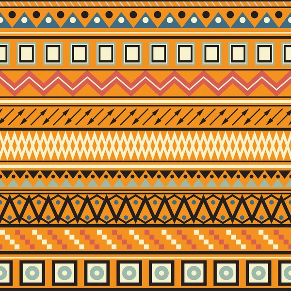 Stamm-Streifenmuster nahtlos. geometrischer mehrfarbiger Hintergrund. — Stockvektor