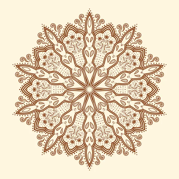 Mandala. Beautiful handdrawn flower. — Stock Vector © Viktory_S 26278801