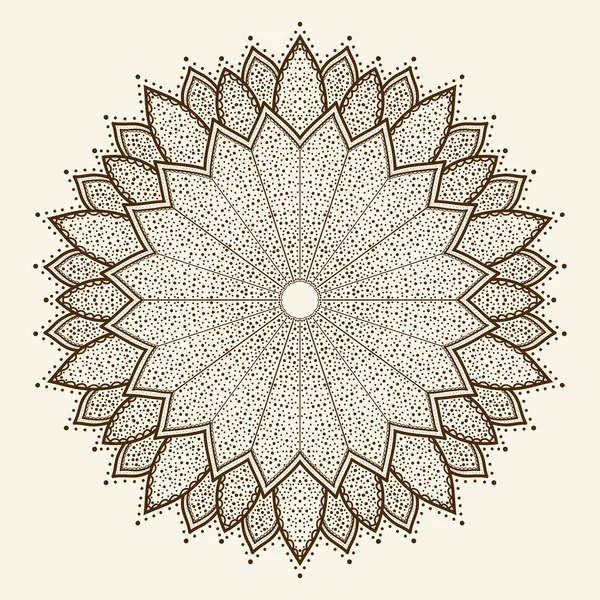 Mandala. Beautiful handdrawn flower. — Stock Vector © Viktory_S 26278801